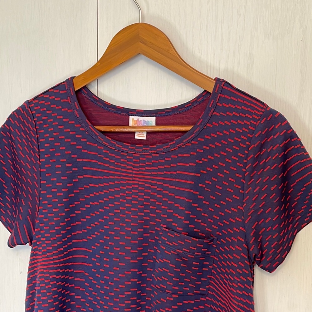 LuLaRoe Dress Red & Blue Size XS